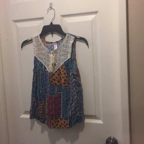 No Boundaries Tops - BoHo Floral Paisley Print Shirt